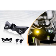 winglet carbon plus lampu tembak white+yellow Yamaha nmax 155 old / lama nmax new