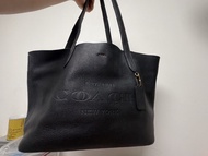 Coach Black Leather Tote Bag "EST. 1941" New York