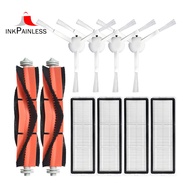 10 Pcs Main Brush Side Brushes Filters for Xiaomi Mijia 1C STYTJ01ZHM Robot Vacuum Cleaner Parts Accessories