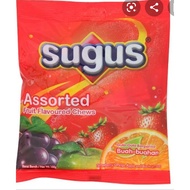 Sugus assorted flavored chews.