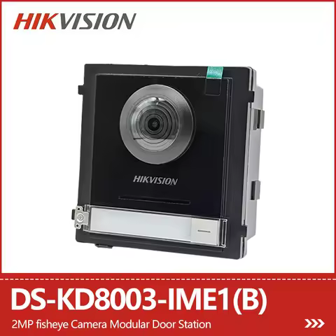 Hikvision 2MP Fisheye Camera Door Station Two-way Audio PoE IP65 WDR Two-lock Control DS-KD8003-IME1