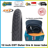 12inch CST Outer tire Tyre or inner tube for DYU / Fiido / AM GT escooter ebike bicycle bike 12 inch