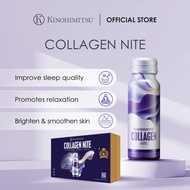 [60 Bottles] Kinohimitsu Collagen Nite 5300mg Supplement 50ml - Relaxation & Sleep Aid with GABA