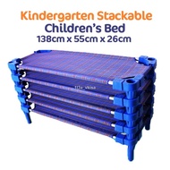 ♞❄High Quality Kindergarten Stackable Bed Portable Daycare Kid Bed Children Bed Preschool Katil Kanak Kanak Katil Budak