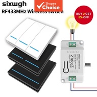 Wireless Switch RF433 Remote Control Switch Smart WiFi Switch RF433Mhz LED Wall Key Switch Relay Mod