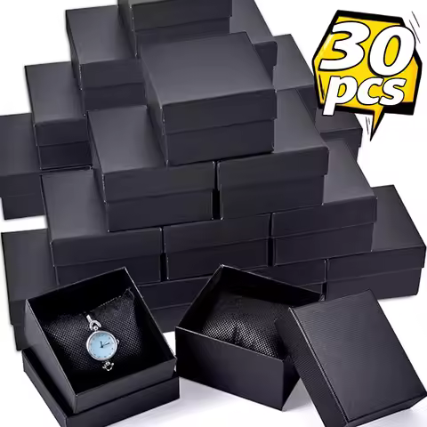 5-30pcs Simple Watches Diaplay Packaging Watch Bracelet Paper Cardboard Square Gifts Storage Box for