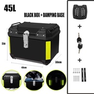 Motorcycle Box Malaysia Spot Top Box ABS 38L 45L Waterproof Box Premium Motorcycle Box Accessories B