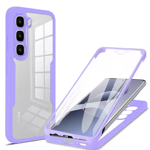 For Infinix Hot 60 New Shockproof 360 Full Cover Armor Case For Infinix Hot 60 Pro Plus Coque Screen
