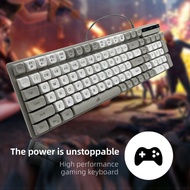 METMI K-19 Wired Membrane Gaming Keyboard 98 Keys 3 Spell Color Matching Game Keyboard LED Backlight