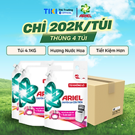 [Thùng 4 Túi] Nước Giặt ARIEL Chuyên Gia Cửa Trên Ngăn Lem Màu Túi 4.1KG