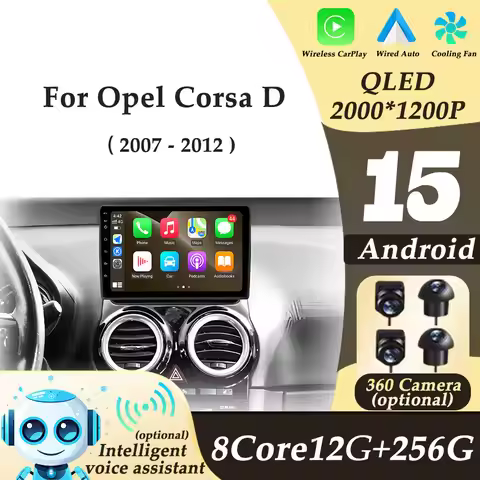 Wireless CarPlay Android Auto for Opel Corsa D 2007-2012 Car Radio Multimedi Player Auto Tools GPS N