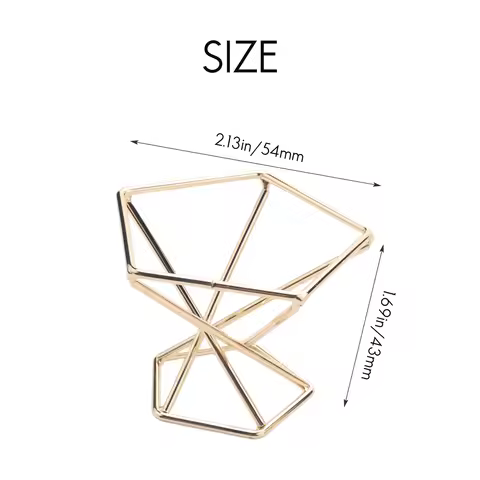 A88K-3 Pcs Geometric Air Plant Holder Airplants Rack Metal Plants Stand Planter Shelves Himmeli Deco