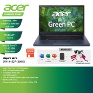Acer Aspire Vero AV14-52P-309G 14'' FHD Laptop Marianna Blue ( I3-1315U, 8GB, 512GB SSD, Intel, W11,