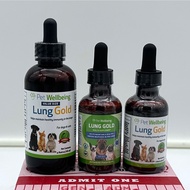 Pet Wellbeing Lung Gold for Dogs & Cats Lung & Bronchial Support Supplement Cat Bronchitis Dog