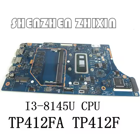 For ASUS TP412 TP412F TP412FA Laptop Motherboard I3-8145U CPU 4GB RAM REV.2.1 Mainboard Test Good