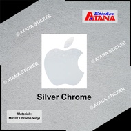 Stiker Cutting Hologram Chrome Apple Logo Emblem Apel Steve Jobs Mac Macbook iPhone iPad iOS Sticker Rainbow Pelangi Holographic Crom Mirror Glass Hp Laptop Tablet Helm Body Motor Mobil