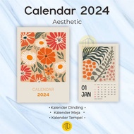 Aesthetic Wall Calendar 2024/Aesthetic Desk Calendar 2024/Aesthetic Paste Calendar 2024/Spiral Aesthetic Calendar 2022 2023 2021 2024/Planner Calendar/Fabric Calendar/Planning Time 2024 Mini Calendar Spiral Volume Desk Calendar 9