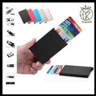 Rfid Credit card holder Premium card Wallet RFID block Aluminum card holder auto pop up Automatic Cr