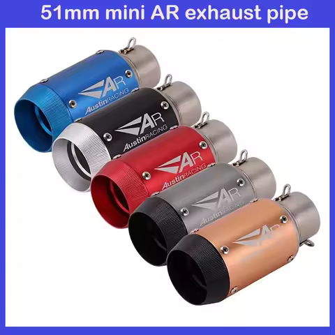 51mm Mini AR exhaust pipe Suitable for ZX6R CBR1000 K7K8 AR/Z800 Kawasaki Z900Z100 250 400 S1000RR T