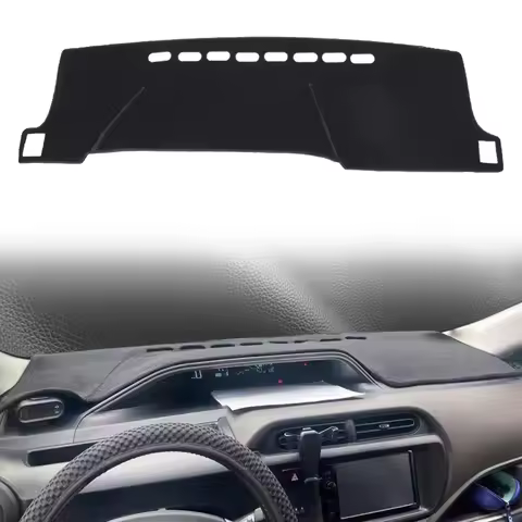 fit for Toyota Aqua Prius C NHP10 2019-2012 Dashmat Dashboard Cover Pad DashMat Sunshade Protective 