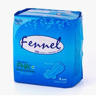 Fennel Herbal Cottony Night Sanitary Pad 8s 30cm Antibacterial, Deodorise, Anti-itch, Soothe