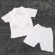 Nuning Ningrum Shop Baju Anak Bayi Laki-Laki Jas Putih Pesta Kondangan Baptis-Sto03