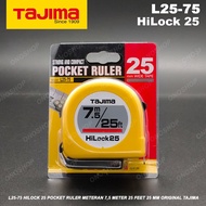 TAJIMA L25-75 HiLock 25 Pocket Ruler Meter 7.5 Meters 25 Feet 25 mm TajimaOriginal