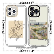 JM Case Van Gogh flower garden square edge iphone Case 6plus/6s/6splus/7/7plus/8/8plus/x/xs/11/12/pr