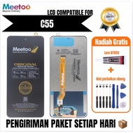 Lcd Meeto Compatible For Realme C55 Fullset Touchscreen Free screwdriver glue