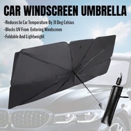 [SG READY STOCK]Car Windshield UV Sunshade Umbrella Car Umbrella Cover
