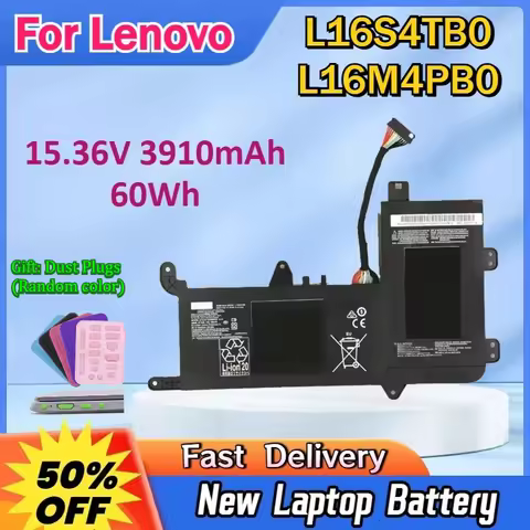 15.36V 60Wh 3910mAh L16M4PB0 L16S4TB0 Laptop Battery for Lenovo Legion Y710-15 SIT Y720-15IKB FRU 5B