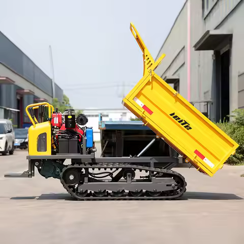 All Terrain 1.5 ton Crawler Mini Dumper Truck Small Rubber Transport Dumper Mini Tracked Dumper cust