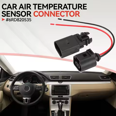 New Outer Ambient Air Temperature Sensor With Plug Pigtail 6RD820535 8Z0820535 For VW Passat Audi Q3