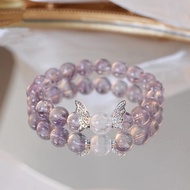 [Zhuang Zhoumeng] Brazilian Amethyst White Crystal Lavender Crystal Nine Purple Ignition Crystal Bra