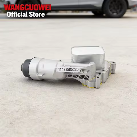11428585235 Aluminum Engine Oil Cooler Housing For Mini Cooper BMW i8 X1 X2 1.5L 2.0L F56 F55 F54 B3