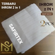 Microfiber Ihram Cloth for Adult Men - Cool, Smooth, Best Hajj Equipment Ihram Lelaki