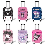 Kuromi Cute Luggage Protective Cover 30-Inch 32-Inch Trolley Suitcase  Dust Cover Thickening Wear-Resistant Elastic Sleeve Cartoon 18/20/22/24/26inch Luggage Protectors