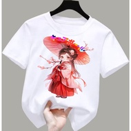 Girls' T-shirt top with picture short-sleeved sakuraGirl 2-12 years k.603