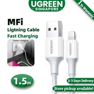 UGREEN 2.4A MFI Lightning Fast Cable for iPhone 14 13 Pro Max iPhone 14 Plus iPhone 12 11 Pro 2.4A, iPad, AirPods