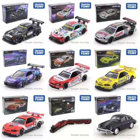 Tomica Premium Racing Leon Pyramid AMG RACING Train GT-R R34 LOCTITE NISMO Vehicles Miniatures Colle