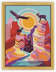 Grand Canyon National Park CS336-2 - Counted Cross Stitch KIT#2 Prime. Set of Threads, Needles, AIDA