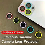 Luminated Camera Lens Protector Ceramic lens protector For iPhone 15 14 13 12 11 Pro Max Plus Mini