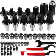 VEVOR CAT40 ER16 ER32 Precision Collet Chucks Tool Holder Set High Speed Heavy-Duty 40CR Frame for C