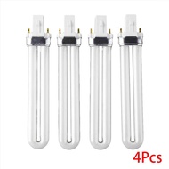 4Pcs 9W Curing UV Gel Lamp Gel Nail Art Dryer Light Bulb Tube Replacement