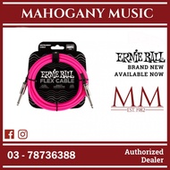 Ernie Ball P06413 FLEX Instrument Cable 10 Ft, Pink
