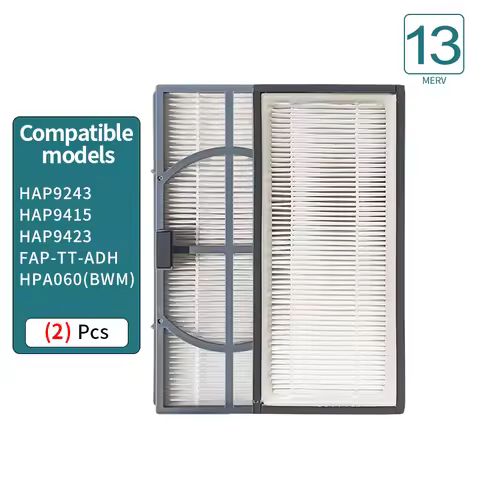 2pcs, A/D/H Merv 13 True HEPA Replacement Filters For Air Purifier Compatible With Filtrete FAP-TT-A