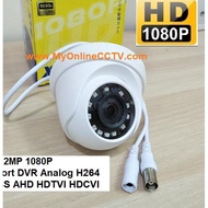 PUTIH Globeeye Camera Indoor Analog 900TVL CCTV CCD Sony Night Bright - White