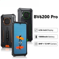 Blackview BV6200 Pro Rugged Smartphones 6.56''HD Waterproof Telephone Portable 13000mAh Battery 6GB+