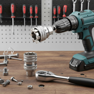 Universal Hex Socket Wrench 3/8inch 10-19mm Adjustable Torque Ratchet Adapter Flexible Hex Screwdriv