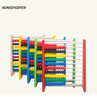 NONEDYODYE9I Calculation Bead, Intelligence Development Educational Wooden Abacus, Durable Red Blue 